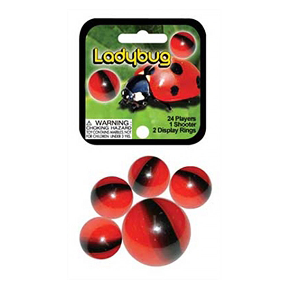 Lady Bug Pattern Marble